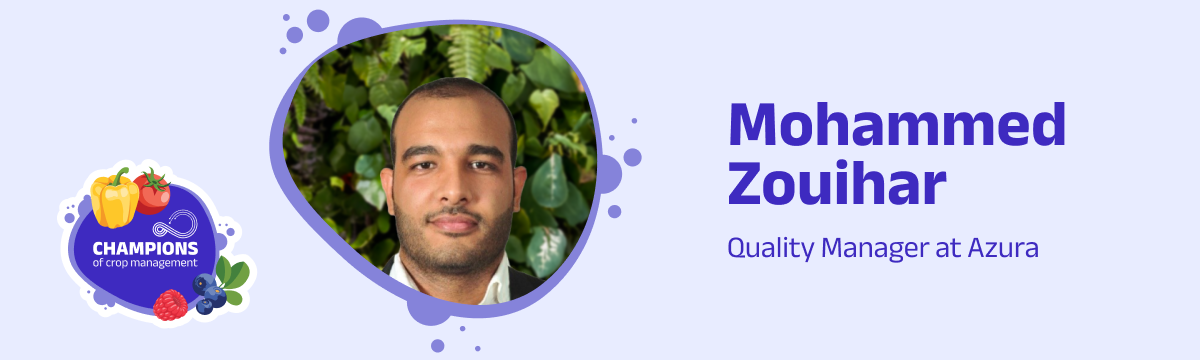 Champions of Crop Management, Mohammed Zouiher, Azura